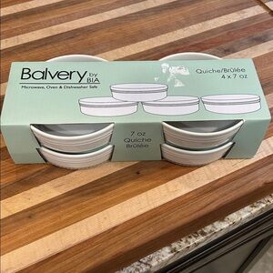 White Quiche Brûlée Dish Set